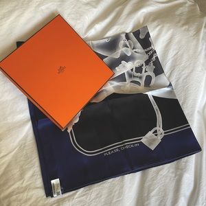 HERMES Please Check in scarf